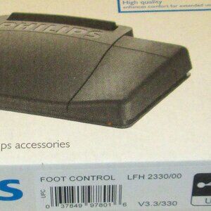Philips transcription USB Foot Pedal w/Express Scribe Softeare (download) NWT